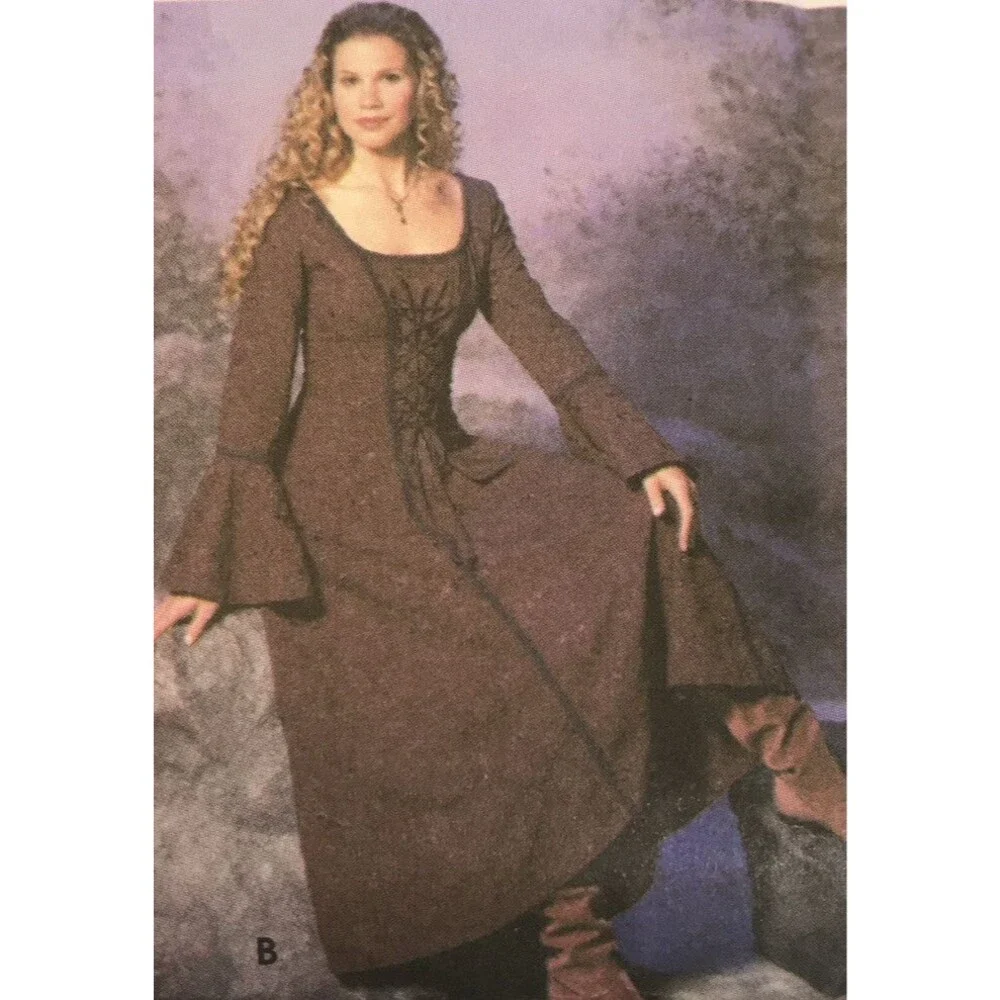 Simplicity 9891 Pattern Renaissance Medieval Maiden Dress Costume  Sz 6 8 10 12